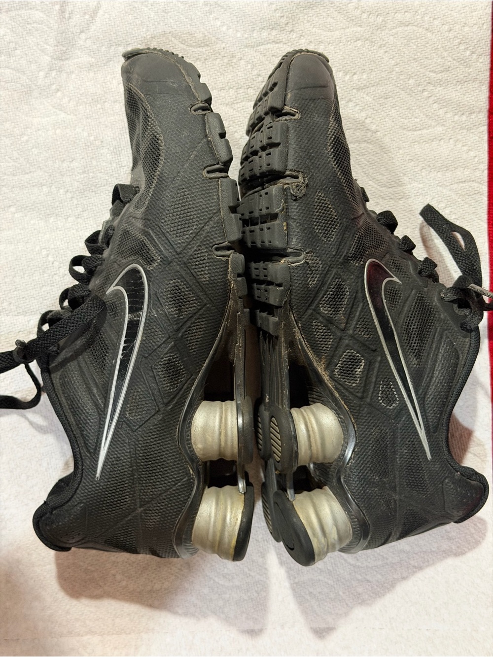 2012 7.5 Nike Shox Turbo Black Metallic Shoe Sneaker vintage y2k